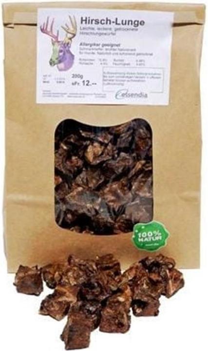 Produktbild Essendia Kausnack Hirschlungenwürfel, 200 g (Senior, Adult, Junior, 1 Stk., 200 g)