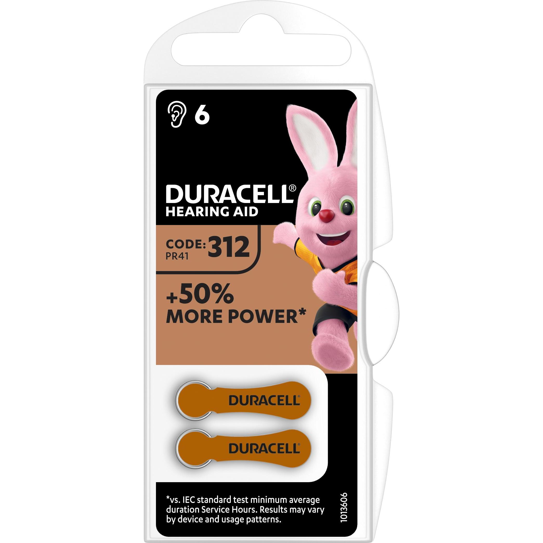 Duracell Electronics Easy Tab (6 Stk., A312, 160 mAh), Batterien + Akkus