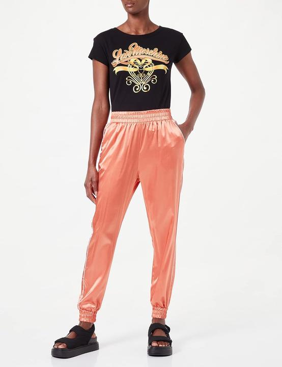 Productafbeelding Love Moschino Jogginghose in Stretch-Satin mit Logo-Bubble-Stickerei (M)