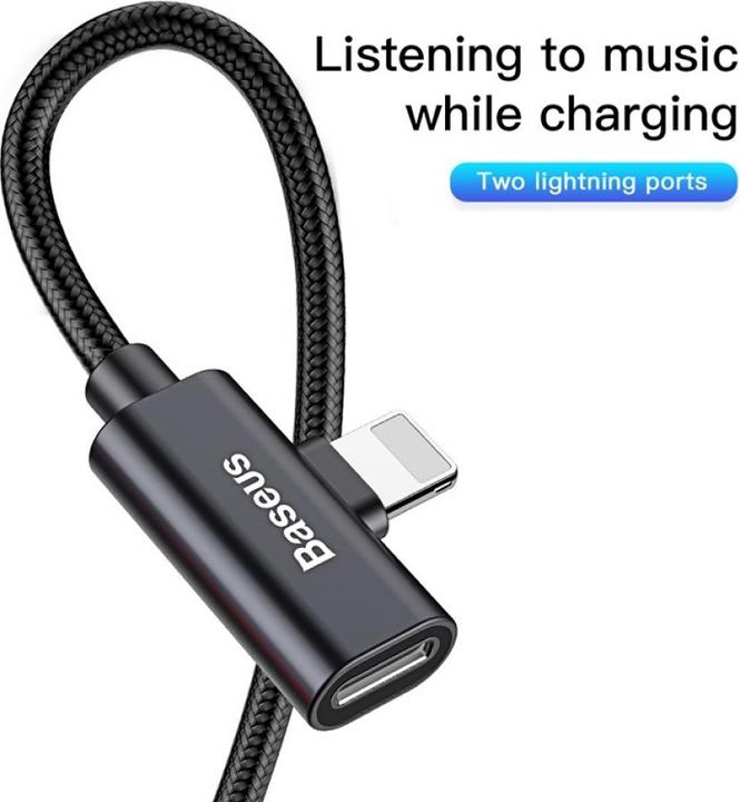 Produktbild Baseus 2-in-1 Lightning auf 3.5mm Audio Adapter (USB-A, Lightning)