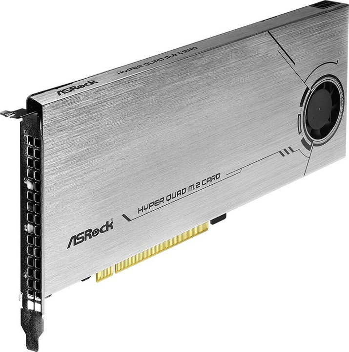 Actual product image AsRock Hyper Quad M.2 Card