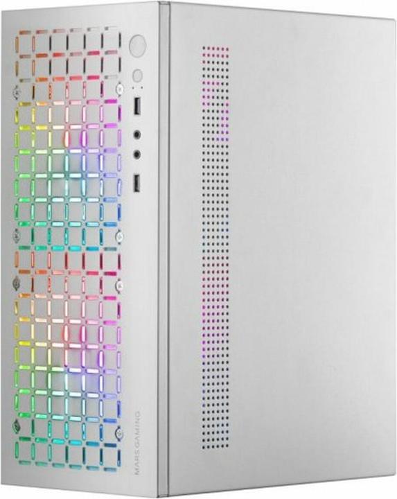 Actual product image Mars Gaming Boitier Mini Tour Micro Atx Mc-Core RGB Avec Panneau Vitré (Blanc) (mATX, Mini-ITX)