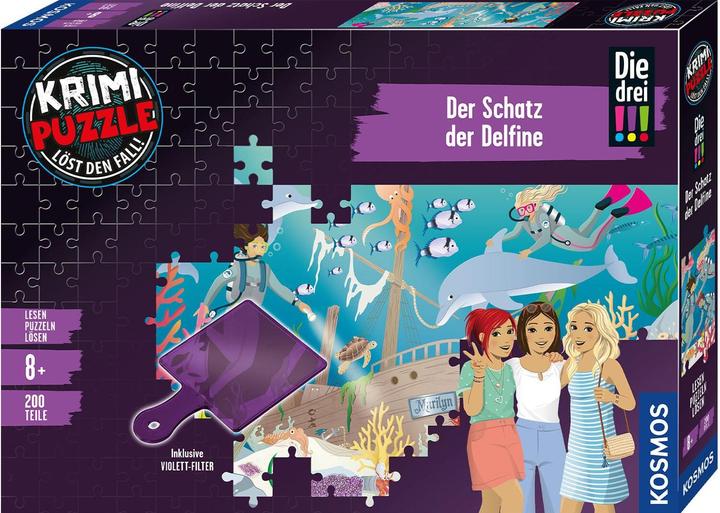 Kosmos Krimi-Puzzle: Die drei!!! - Der Schatz der Delfine
