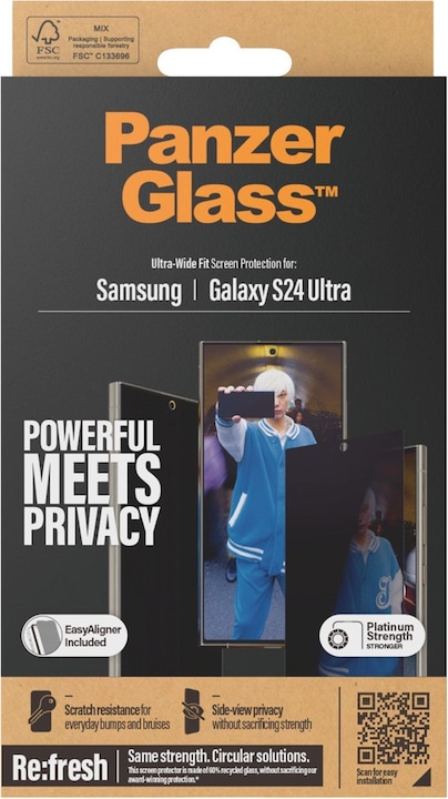 Actual product image PanzerGlass Privacy (1 Piece, Samsung Galaxy S24 Ultra)