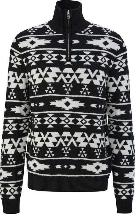 Produktbild s.Oliver Strickpullover Troyer mit Jacquard-Muster (M)
