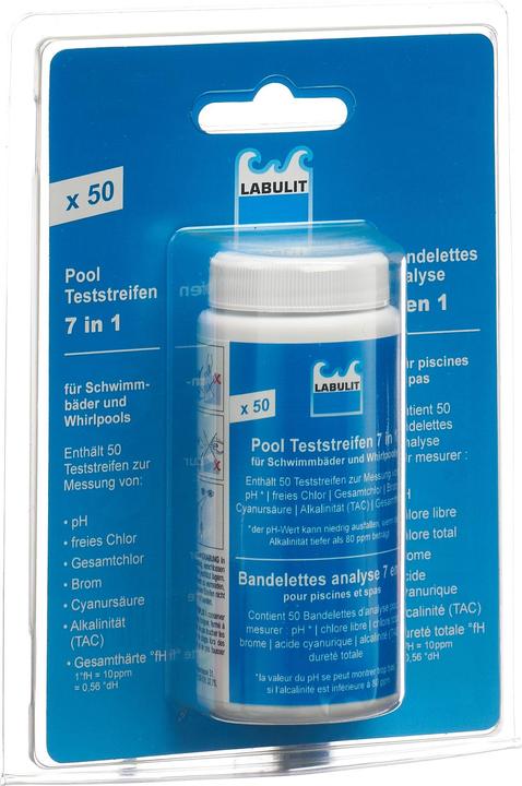 Labulit Pool Teststreifen 7in1 (60 g, 1224 ml)