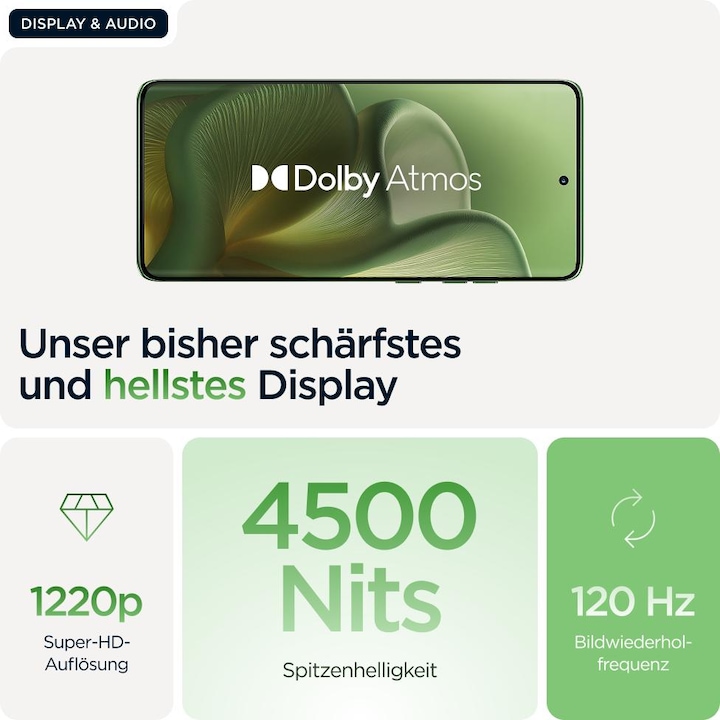 Immagine prodotto Motorola Bordo 60 (512 GB, Pantone Shamrock, 6.67", Doppia SIM, 50 Mpx, 5G)