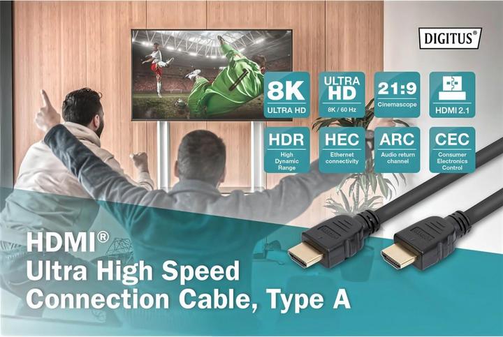 Productafbeelding Digitus HDMI (Type A) - HDMI (Type A) (5 m, HDMI, 2.1)