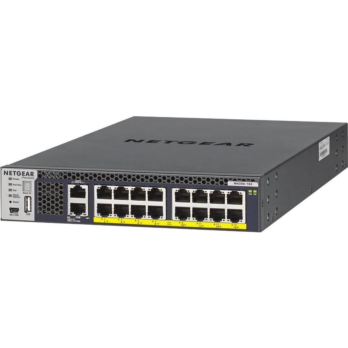 Netgear M4300-16X (18 Ports), Netzwerk Switch, Schwarz