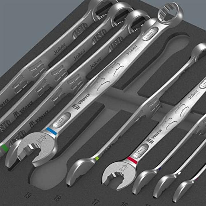 Produktbild Wera 9731 Schaumstoffeinlage 6003 Joker Set 1 (19 mm, 12 mm, 24 mm, 14 mm, 22 mm, 16 mm, 10  mm, 21 mm, 18 mm, 17 mm, 11 mm, 15 mm, 13 mm, 20 mm)