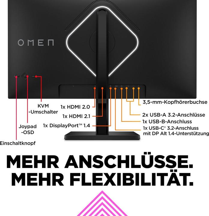 Actual product image HP Omen 27k (3840 x 2160 Pixels, 27")