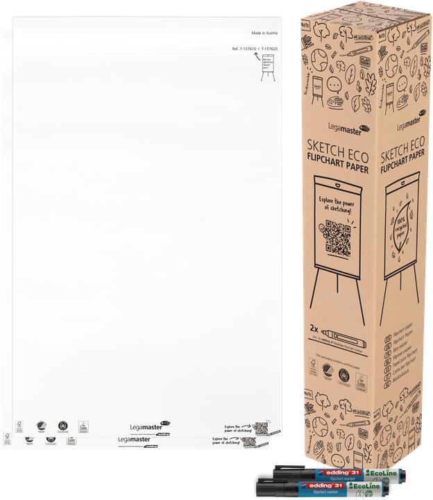 Actual product image Legamaster Flipchart pad 2x 50BL blank in KA