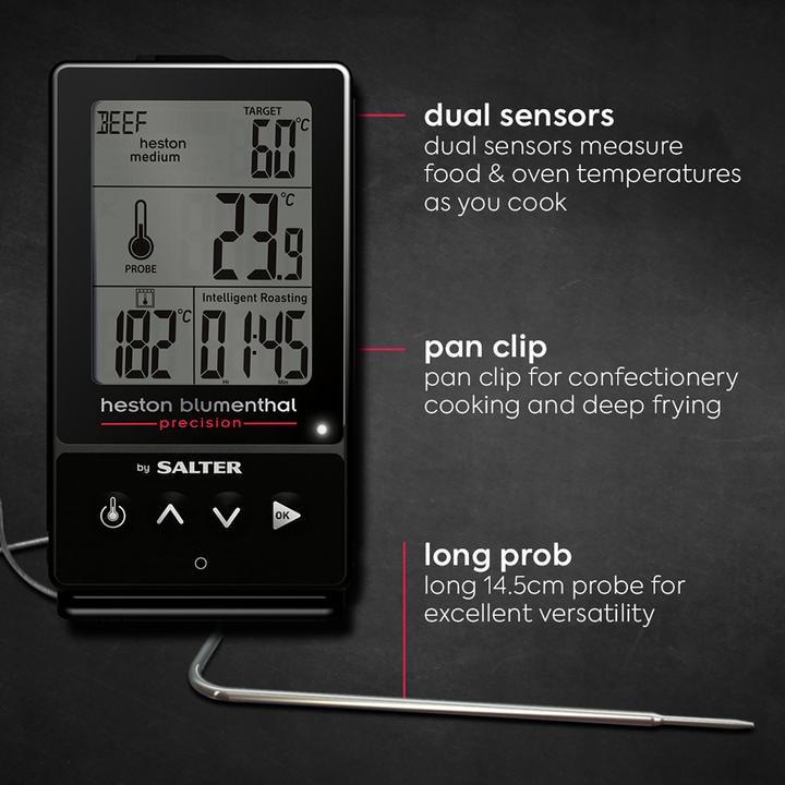 Actual product image Salter 540A HBBKCR Heston Blumenthal Precision 5-in-1 Digital Cooking Thermometer