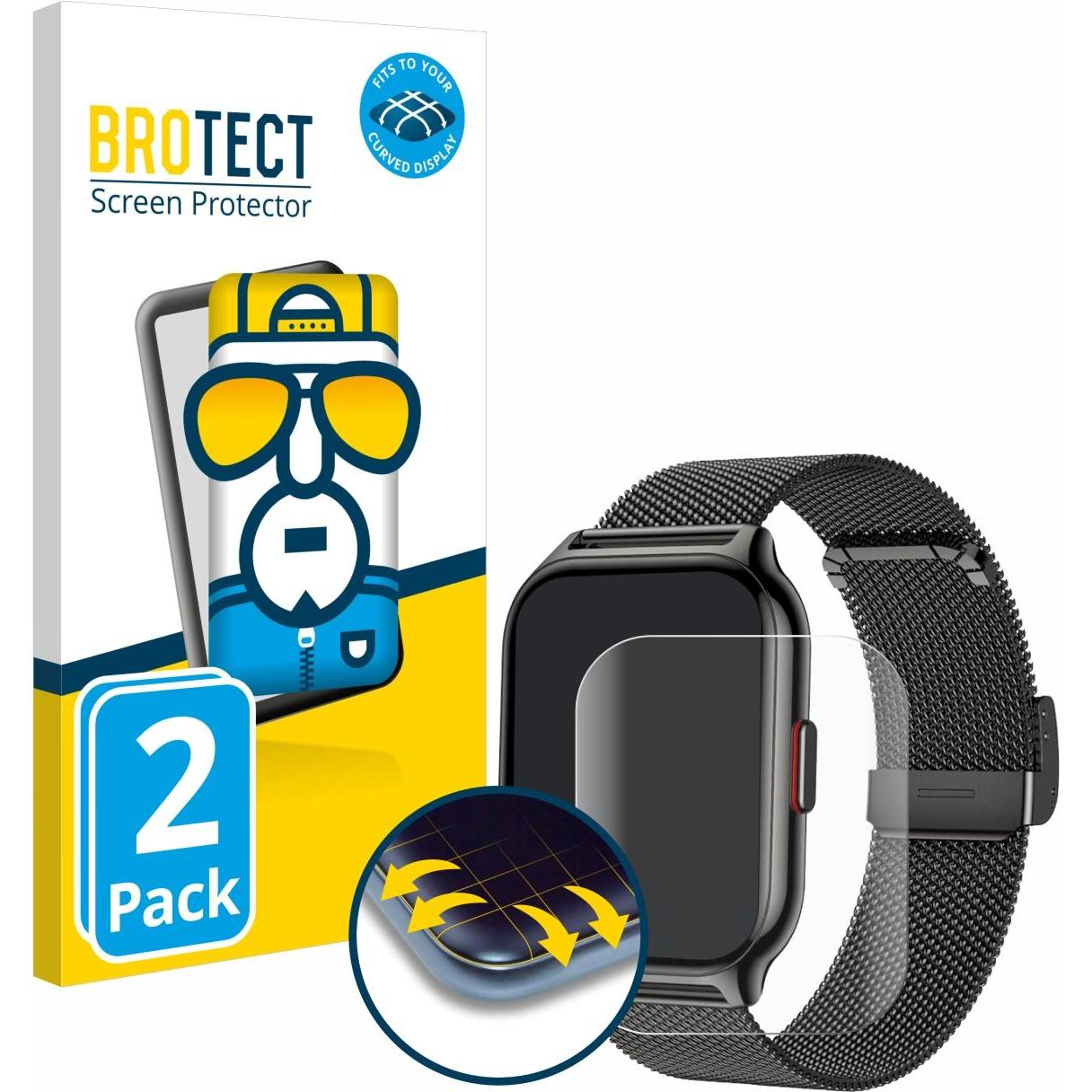 Thumbnail - BROTECT Full-Screen Displayschutz, Smartwatch Schutzfolie, Transparent