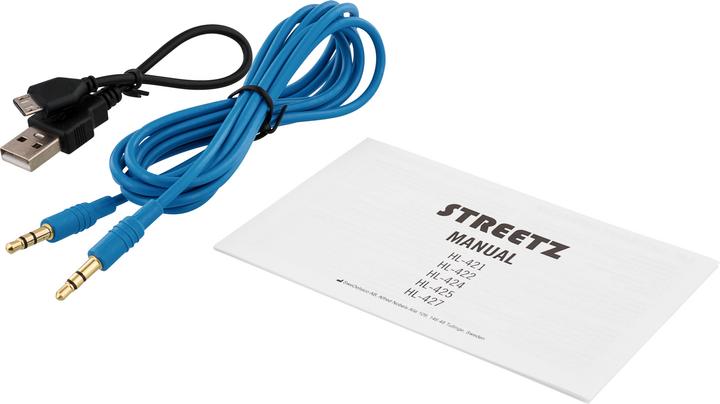 Actual product image Streetz BT200 (No noise cancellation, 22 h, Wireless, Cable)