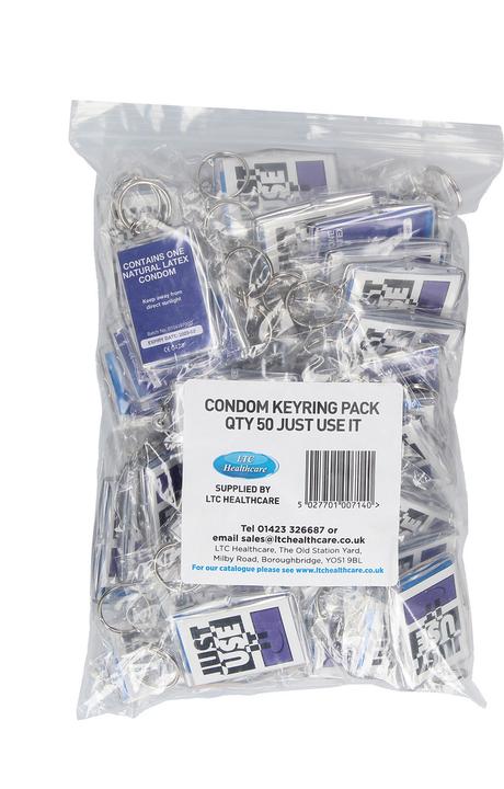 Produktbild EXS Condoms Key Rings- Just Use It 50 pack (50 Stk.)