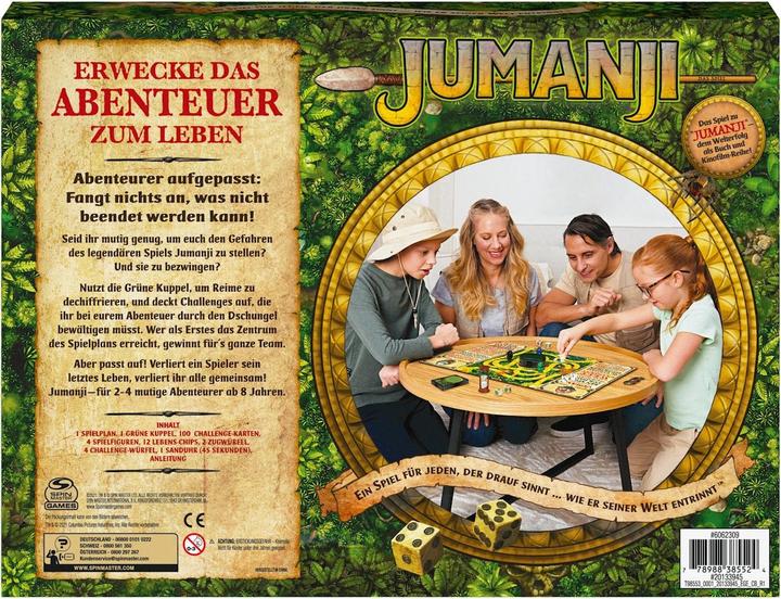 Produktbild Spin Master Jumanji (Deutsch, 2 - 4 Spieler)