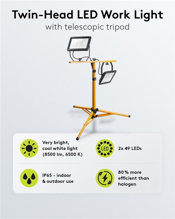 Actual product image Goobay LED construction spotlights (8500 lm)