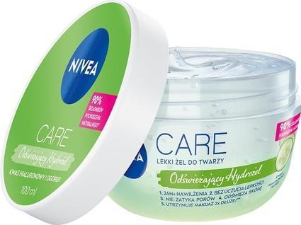 Immagine prodotto NIVEA Care Fresh Hybrid Gel crema viso per pelle grassa e mista con acido ialuronico 100ml (100 ml, Crema 24h)