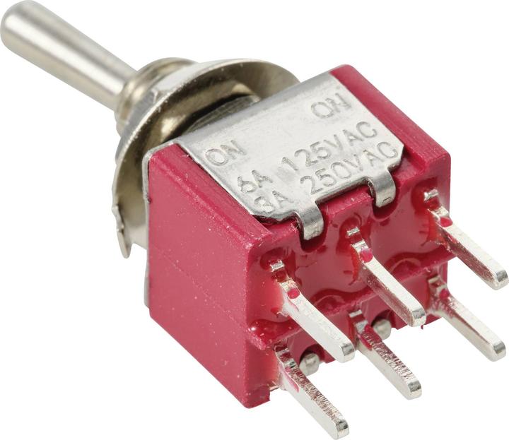 Produktbild Tru Components TC-11546996 Kippschalter 125 V/AC, 250 V/AC 3 A 2 x Ein/Ein ras