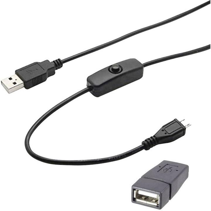 Produktbild Renkforce USB Verlängerungskabel mit Ein-/Aus-Schalter 1.5 m (1.50 m, USB 2.0, 2.50 W)