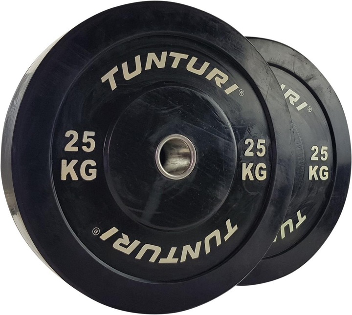 Actual product image Tunturi Bumper Plate Hantelscheiben 50 mm 25 kg (1 x 25 kg)