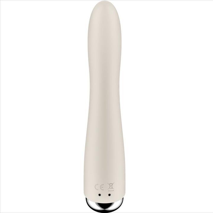 Actual product image Satisfyer Spinning Vibe 1 G-Spot Beige Rotator Vibrator