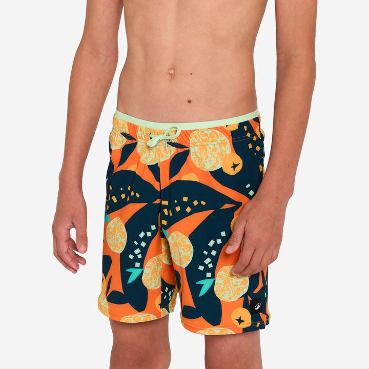 Produktbild Nabaiji Schwimmshorts Jungen lang - 100 Hotu orange (140)