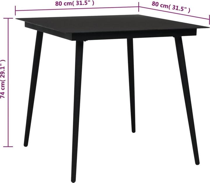 Produktbild vidaXL Garten Essgruppe