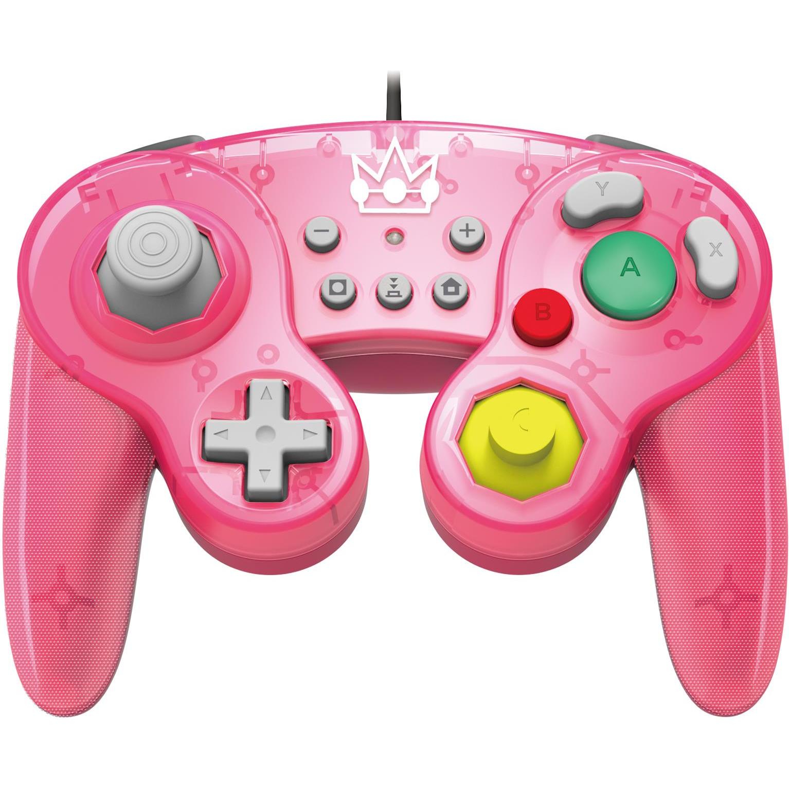 HORI Battle Pad - Peach (Switch), Gaming Controller, Pink