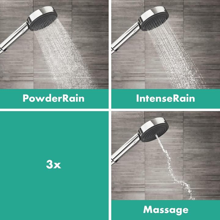 Actual product image hansgrohe Pulsify Select S shower set 105 3 spray types Relaxation with shower rail 90 cm
