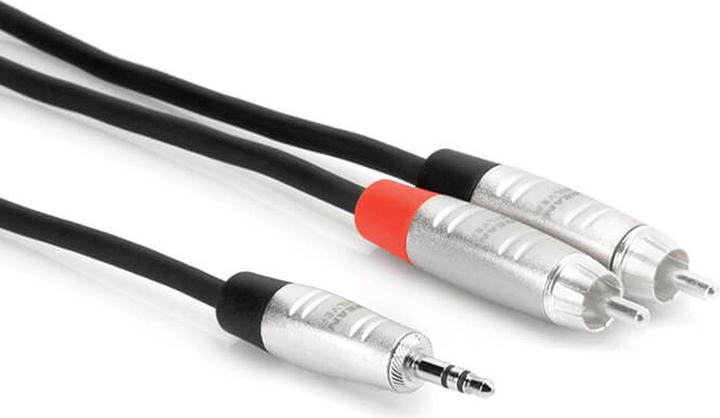 Produktbild No Name Hosa - Kabel PRO TRS 3.5mm - 2 x RCA 1.8m (1.80 m, 3.5mm Klinke (AUX))