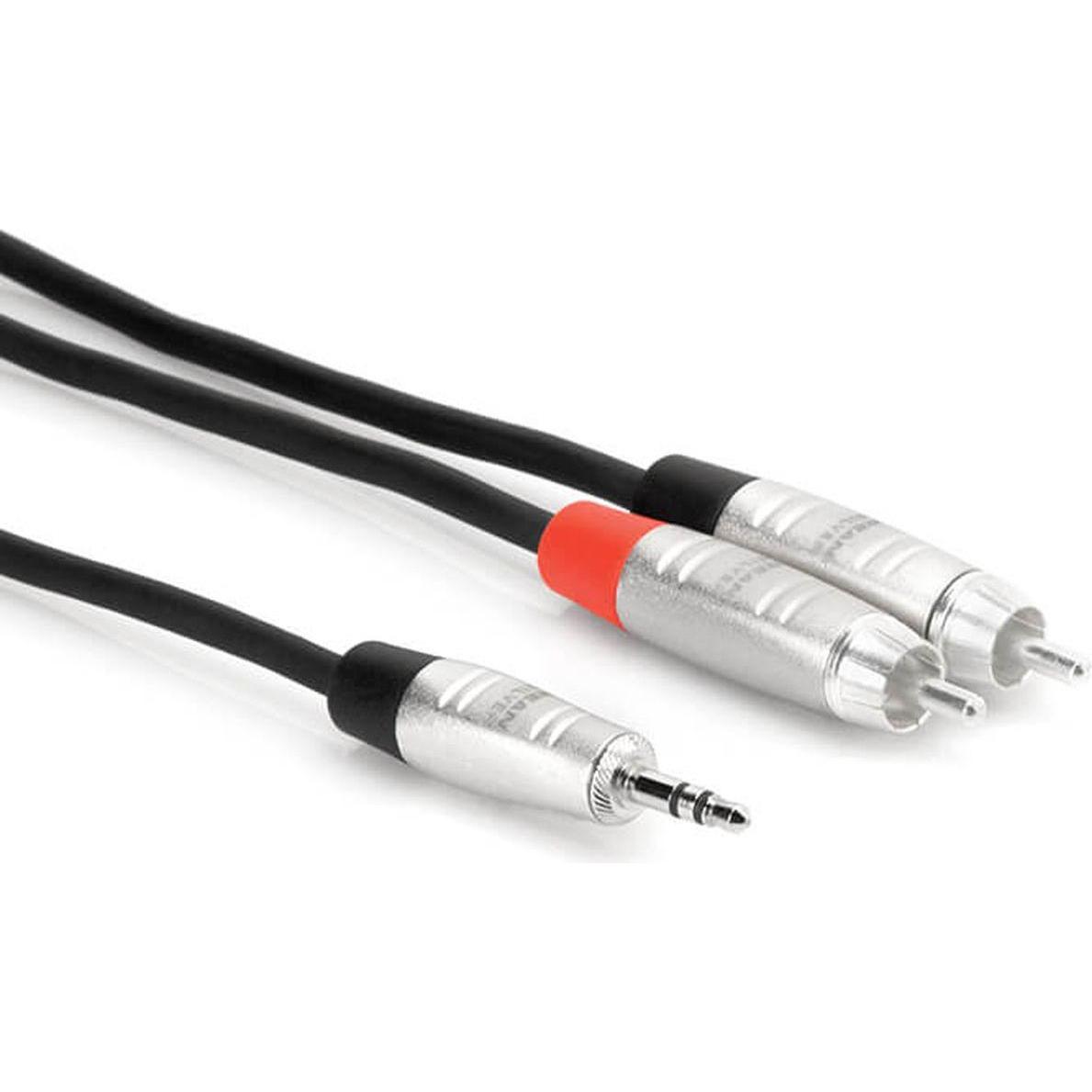 Hosa - PRO TRS 3.5mm - 2 x RCA 3m cable (3 m, Cavo AUX), Cavo audio