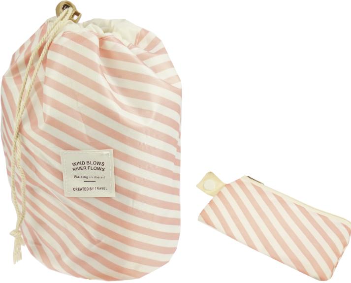 Immagine prodotto Borsa da viaggio beauty, rosa/bianco a righe, vuota