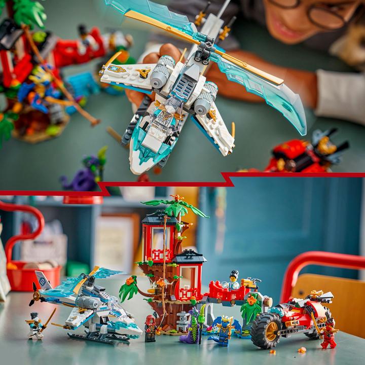 Actual product image LEGO Showdown am Baumhaus mit dem Ninja-Bike
