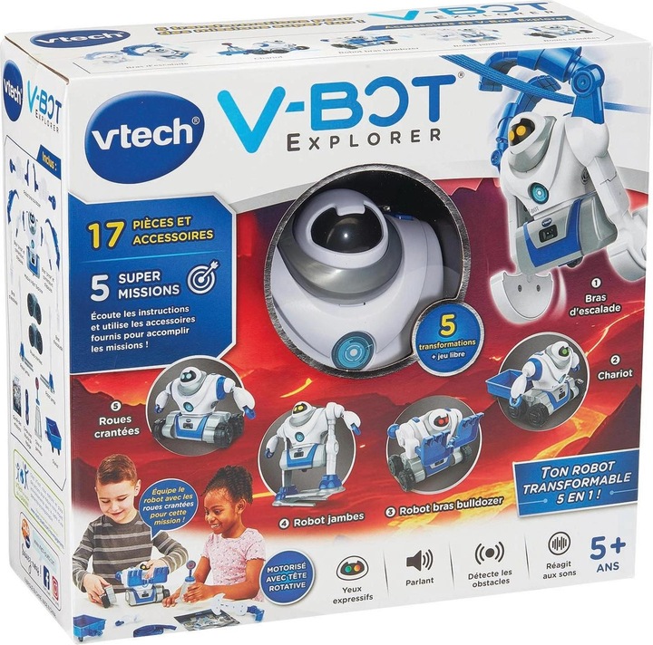Image du produit VTech V-Bot Explorer, Mon robot 5 en 1