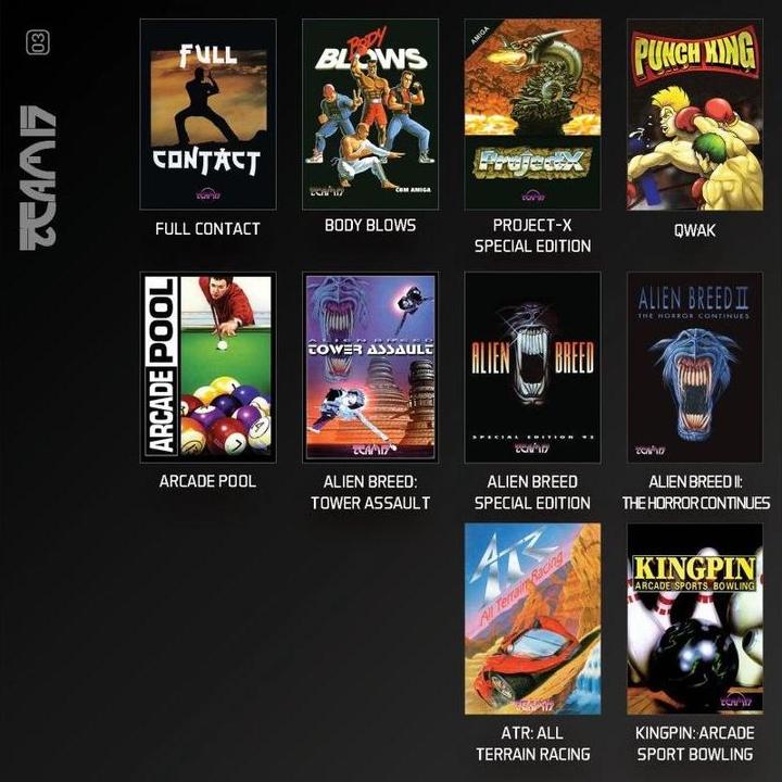 Produktbild Blaze Evercade Team 17 Amiga Collection 1 (Arcade, EN)