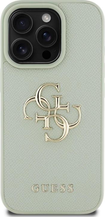 Actual product image Guess Hardcase PU Grained Big 4G and Classic Logo Case for iPhone 16 Pro 6,3" Green (Apple iPhone 16 Pro)