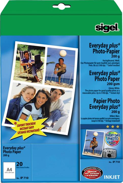 Produktbild Sigel Inkjet Everyday (200 g/m², A4, 20 Stk.)