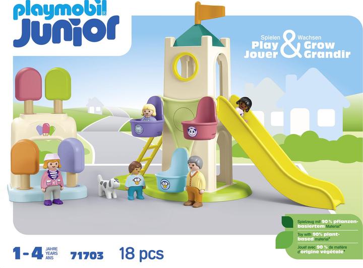 Actual product image Playmobil 1.2.3: Adventure tower with ice cream stand