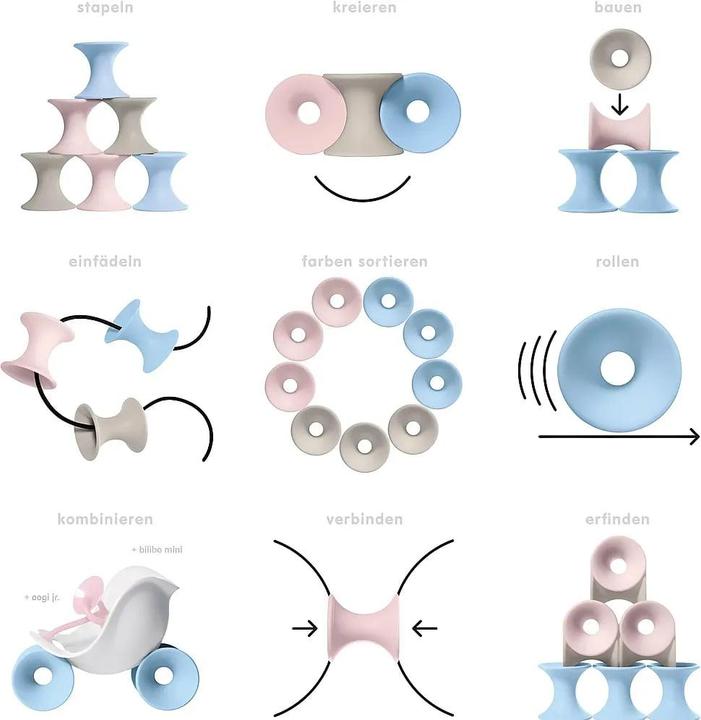 Actual product image Moluk Tulu set of 9 pastel