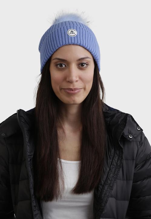 Immagine prodotto Cash-Mere Kaschmir Rib Mütze mit Bommel (Taglia unica)