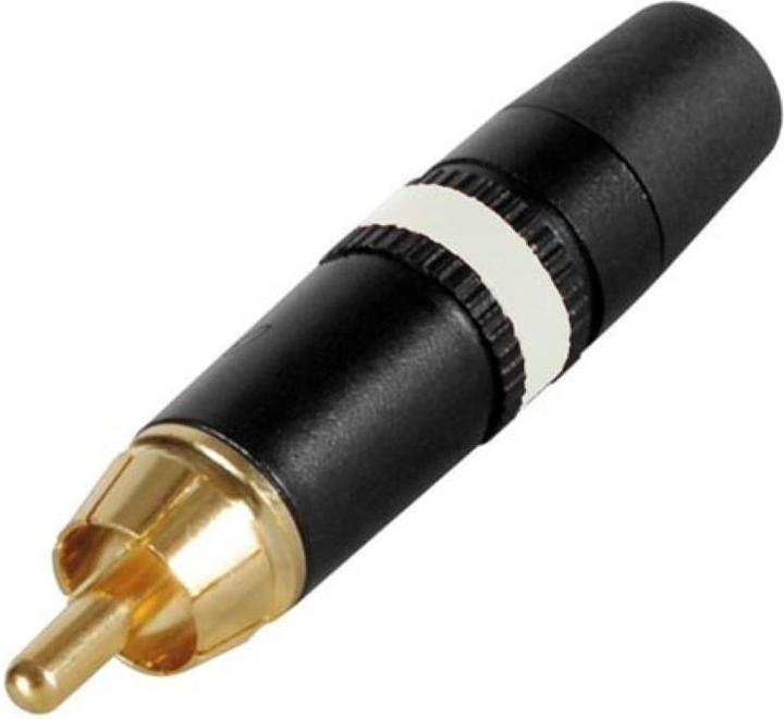 Produktbild Neutrik Cinchstecker (Rca) - Vergoldete Kontakte - Weisser Markierungsring