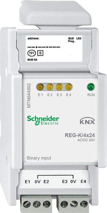 Produktbild Schneider Electric Binäreingang REG-K/4x24, lichtgrau MTN644892