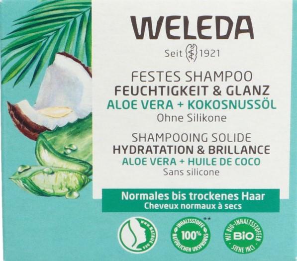 Actual product image Weleda Moisture and shine (Solid shampoo, 50 g)