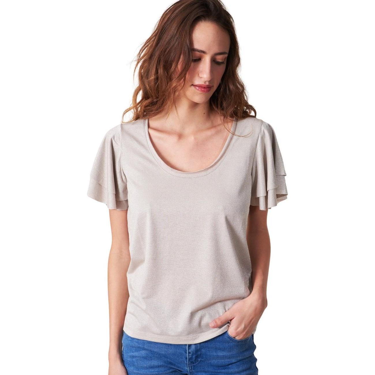 Les Petites Bombes, Damen, Shirt, t-shirt daen les petites bobes fetta, Beige, (M)