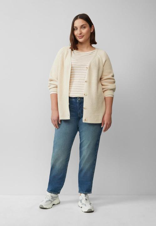 Actual product image S.Oliver T-Shirt Geringeltes Langarmshirt aus Flammgarn mit Crew Neck (46)