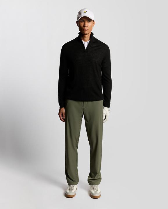 Produktbild Lyle and Scott Pull 1/4 Zip aus Merinowolle mit Stickerei (XS)
