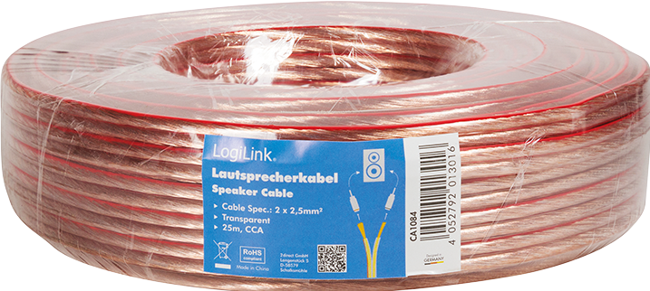 Actual product image LogiLink CA Speaker cable (25 m, 2.50 mm²)