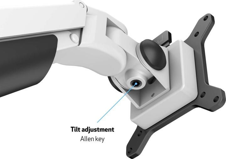 Immagine prodotto Multibrackets Braccio per monitor singolo bianco (Tavolo, 32", 10 kg)